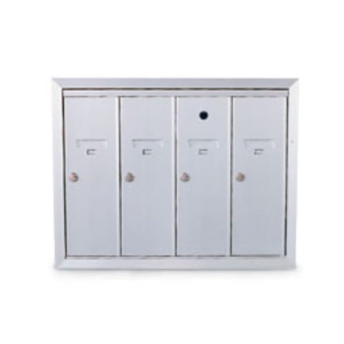 CAD Drawings American Postal Manufacturing Co. 4-Door Semi-Recessed Vertical Mailbox